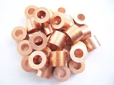 Copper Swage Stops for 1/4" Cable: 5, 10, 25 pcs