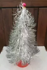 Vintage Silver Eyelash Aluminum Christmas Tree