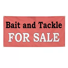 Vinyl Banner Multiple Sizes Bait and Tackle for Sale A Retail Bait Outdoor