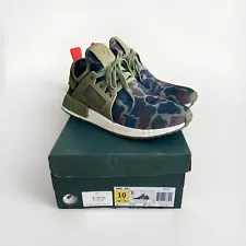 Adidas NMD XR1 Men Size 10 Duck Camo Olive Green Sneaker Shoes Originals BA7232