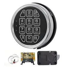 Stack on 14 Gun Safe Lock Replacement with Swing Bolt Fireproof Chrome Keypad