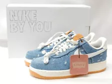 NIKE Men 9.5US With Black Tag Levi'S By You Air Force 1 Low Collaboration Deni