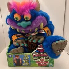 NOS 2001 Toymax MY PET MONSTER w/ Electronic Sounds Plush Figure Case Working!