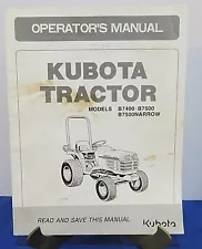 KUBOTA B7400 B7500 B7500 NARROW OPERATORS MANUAL