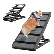 Dog Ramp For Bed Car Couch Truck Folding Pet Ramp Stairs Suit Small & Large Dog