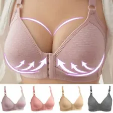 Push Up Bra Women Front Closure Wireless Lingerie Bras Vest Bralette Underwear