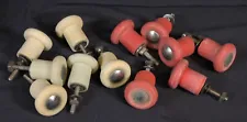 12 Vtg Valley Pool Table Bumpers Set Red White Rubber Billiards Store Stock Lot