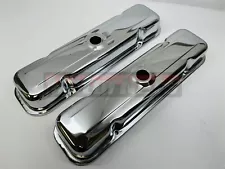 PONTIAC SHORT STOCK VALVE COVER CHROME CENTER HOLE V8 59-79 326 350 389 400 455