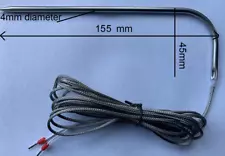 Temperature Sensor probe NTC 100K L Shape Stainless Steel for Oven Smoker BBQ