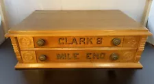 Antique Clark’s Mile End spool cabinet Beautiful