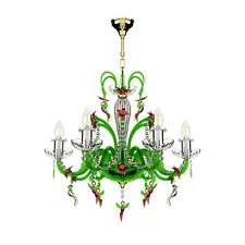 bohemian crystal chandelier handmade gold Czech Republic new