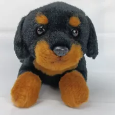 Bearington Lil Gunner Small Plush Rottweiler Stuffed Animal Puppy Dog 8 inch