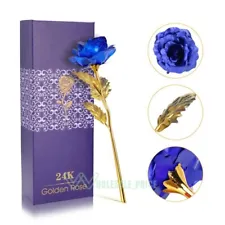 Real Dipped Rose 24k Gold Rose Portable Gold Dipped Rose Artificial Rose Flower