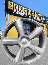 24" LTZ TAHOE REPLICAS SILVER 24X9.5 6X139.7+30 WHEELS TIRES SILVERADO 295-35-24