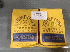 2 Stumptown HOMESTEAD Blend Coffee 12 Oz WHOLE BEAN Candied & Milk Chocolate