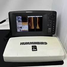 Humminbird 898C SI Fish Finder Head Unit, Power, Cover, 16B Memory Card *TESTED!