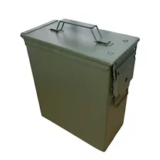 US Army PA60 Large Metal Ammo Box 50 cal - Heavy Duty Military Storage Container