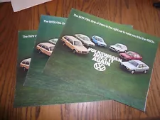 1979 VW Dasher Scirocco Rabbit Bus Campmobile Sales Brochure - 3 for 1 Price