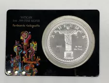 2015 Vatican City .999 Silver 1oz Coin Redeemer by Fernando Codognotto