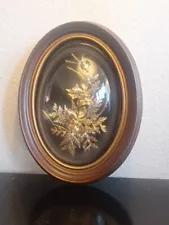 Vtg 24K Gold Encased Flora Hawaii Hawaiian fern oncidium oncidium orchid