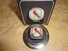 St Louis Cardinals 2011 World Series Champions Replica Ring Busch SGA 4-14-12