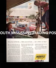 1956 Print Ad for Hertz Rent a car