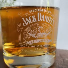 JACK DANIELS ERIC CHURCH Rocks Glass Single Barrel Logo Whiskey Special Edition