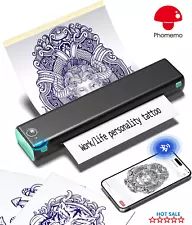 Tattoo Stencil Printer Phomemo Wireless A4 Thermal Machine Transfer Papers lot