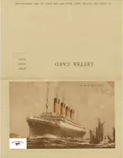 RMS OLYMPIC, FOLDABLE LETTERCARD, REPRINT REPLICA, VERY NICE