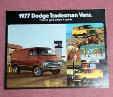 Original 1977 Dodge Tradesman Van Sales Brochure 77 B100 B200 B300