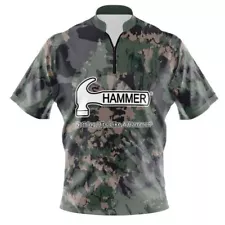 Hammer Army Camouflage Bowling Jersey Hammer Military Bowling Shirt For Team