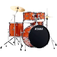 TAMA Stagestar 5-Piece Complete Drum Set W/22" Bass Drum Scorched Copper Sparkle