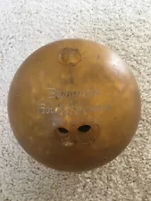 Brunswick Vintage Gold Crown Bowling Ball. 13 Lbs