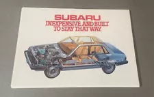 1980 Subaru Original Sales Brochure - GL Brat 4wd Wagon