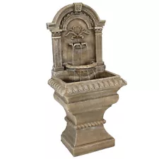 Ornate Lavello Standing Outdoor Waterfall Fountain - 51 in by Sunnydaze