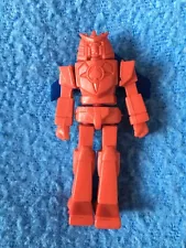 Vintage ROBOT FIGURE Buildable Japanese AG 3" PVC Plastic Red with Blue Wings