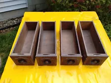 4 Vintage/Antique Singer Treadle Sewing Machine Drawers With Knobs