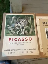 SIX ORIGINAL 1961-62 Picasso 5 OthersParis France Art Mourlot Lithograph Posters