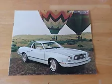 FORD MUSTANG II USA Car Sales Brochure For 1977 #421 Cobra II HARDTOP Ghia MACH