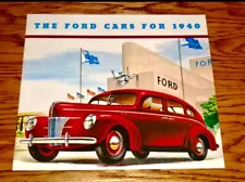 1940 FORD "DE LUXE COUPE-BUSINESS COUPE-CONVERTIBLE" Car Dealer Sales Brochure