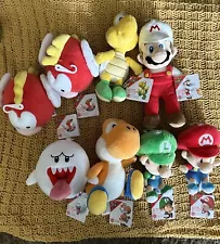 Super Mario plushies lot. Sizes in Description