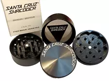 50% OFF SALE! Medium 2 1/8" Santa Cruz Shredder Black 4 Piece Aluminum Grinder