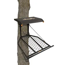 Muddy The Boss XL Hang On 1 Person Deer Hunting Tree Stand, Extra Wide Platform