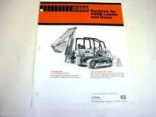 Case 450B Crawler Backhoe Attachment Sales Sheet !