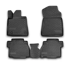 OMAC Floor Mats Liner for Toyota Tundra Double Cab/CrewMax 2007-2013 All-Weather (For: Toyota)