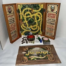 Jumanji Board Game Wooden Box Classic Retro Real Wood Case COMPLETE