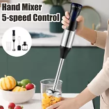 1000W 4 in1 5 Speeds Immersion Multi-Purpose Stick Hand Blender Heavy Duty Sets