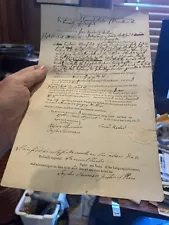 Land Sale Document Wharf & Kiln Norwalk CT 1803 Taylor Sherman William Tecumseh