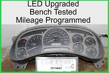 03-05 Denali - Instrument Cluster Gauges 15114647 Speedo Speedometer OEM Trans