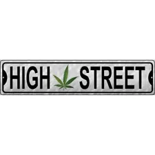 High Street Metal Street Sign 18" x 4" New!